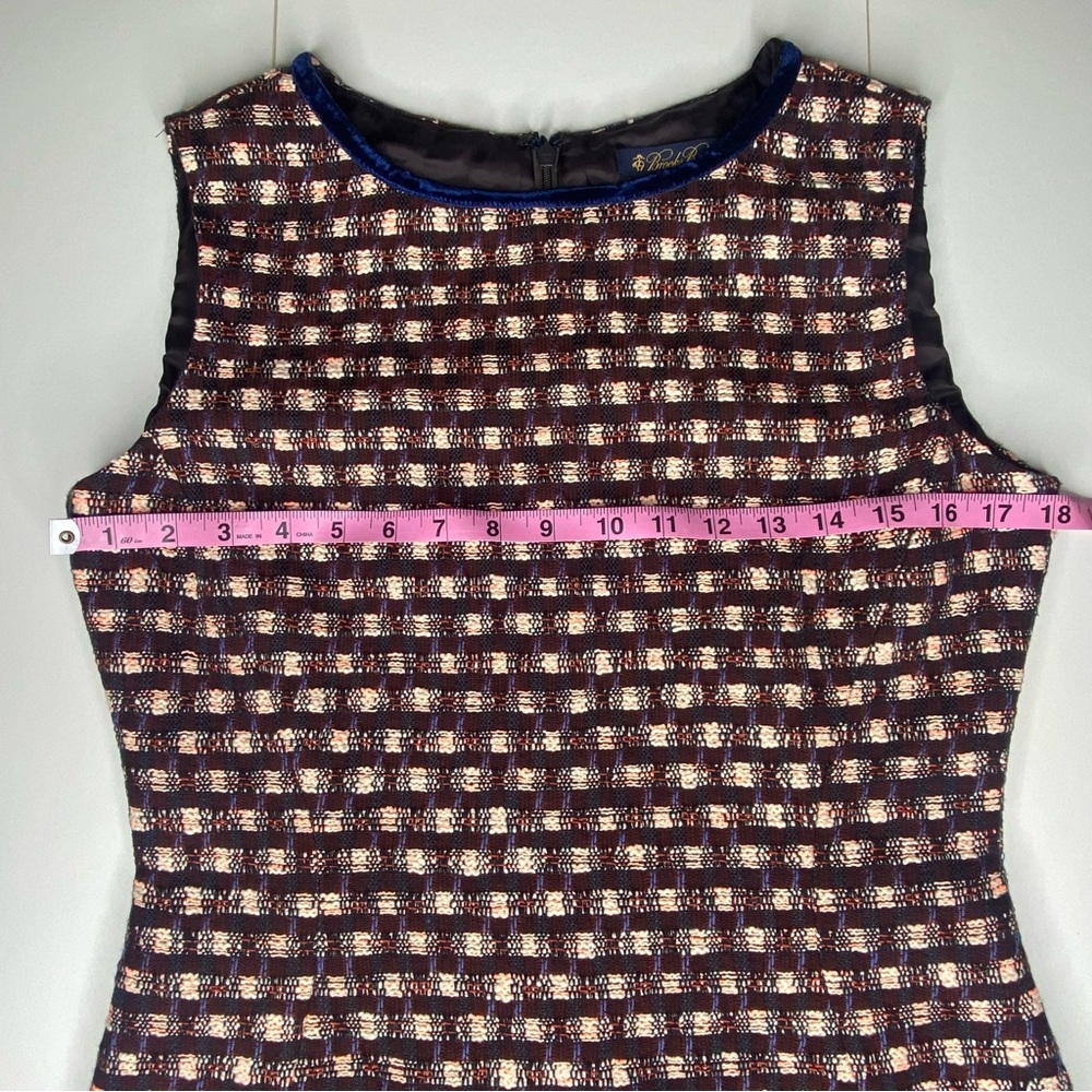 Brooks Brothers Tweed Dress Sleeveless Sz 8 - Picture 6 of 11